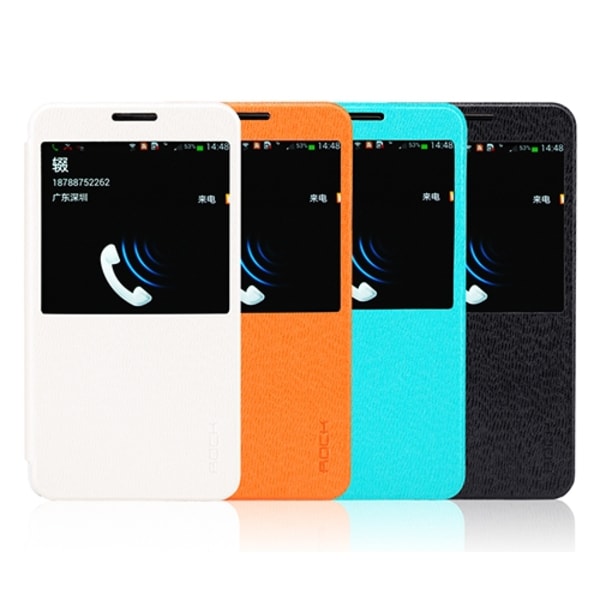 Rock Excel Window Cover Fodral till Samsung Galaxy Note 3 (Vit) Vit