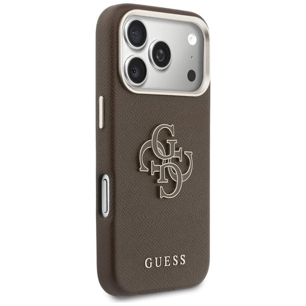 Guess Mobilskal iPhone 17 Pro FW Resin Logo - Brun BrunPassar