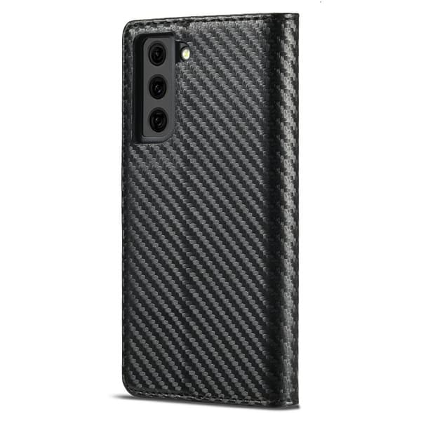 LC.IMEEKE Plånboksfodral Samsung Galaxy S21+ 5G - Konstläder - Svart