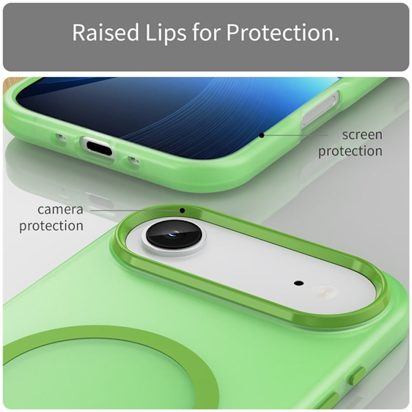 Mobilskal till iPhone Air MagSafe Slim Matte Translucent - Grön Grön