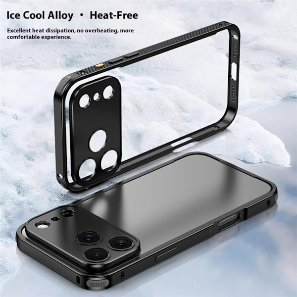 iPhone 17 Pro Mobiskal Bumper Aluminium Alloy - Orange Orange
