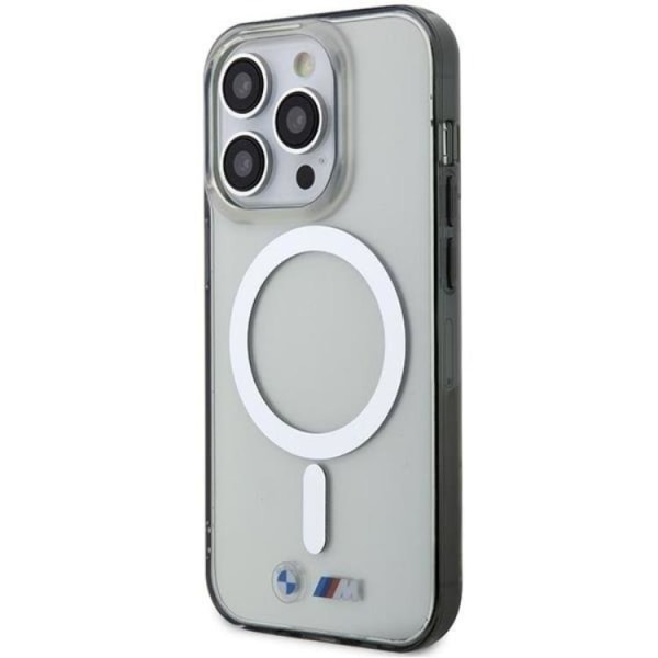BMW iPhone 14 Pro Mobilskal Magsafe Silver Ring - Transparent