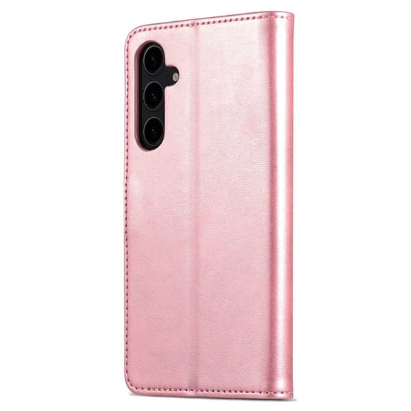 AZNS Samsung Galaxy S24 FE Plånboksfodral Konstläder - Roséguld