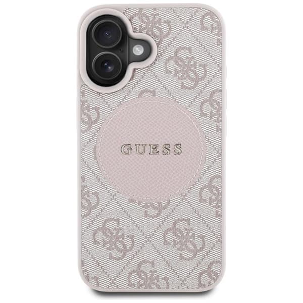Guess Mobilskal till iPhone 16 MagSafe 4G Circle - Rosa Rosa