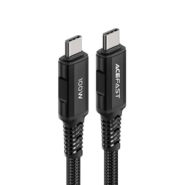 Acefast USB-C till USB-C kabel 100W 2m - Svart Svart