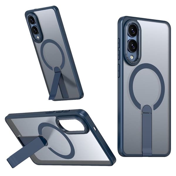 Mobilskal till Galaxy S25 Edge MagSafe Kickstand Acrylic - Blå Blå