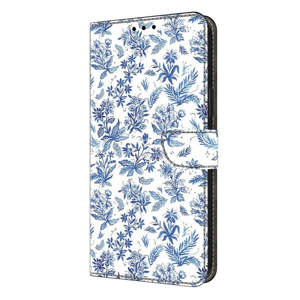 Samsung Galaxy S26 Plånboksfodral Mönstertryck Konstläder Flip Ställ - Blomfält