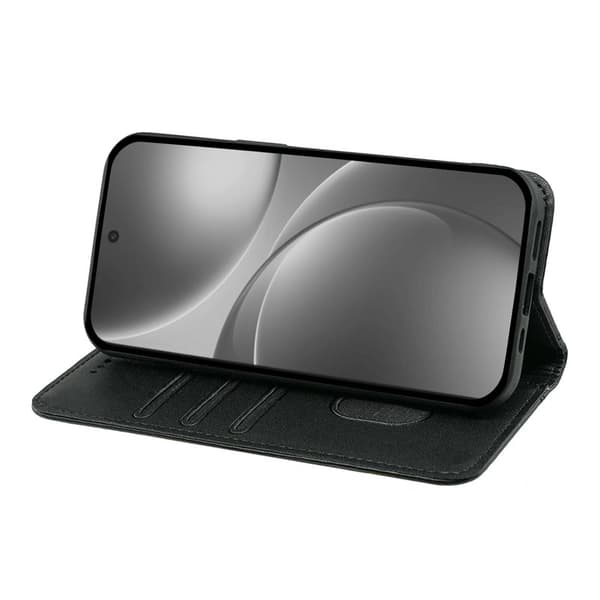 Oppo Find X9 Pro 5G Plånboksfodral Magnetisk Stängning Konstläder - Svart
