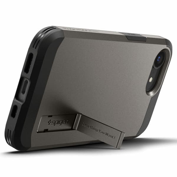 Spigen Mobilskal till iPhone 16e Magsafe Tough Armor - Gunmetal Grå
