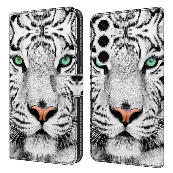 Samsung Galaxy S26 Plånboksfodral TPU + Konstläder Flip - Tiger Face