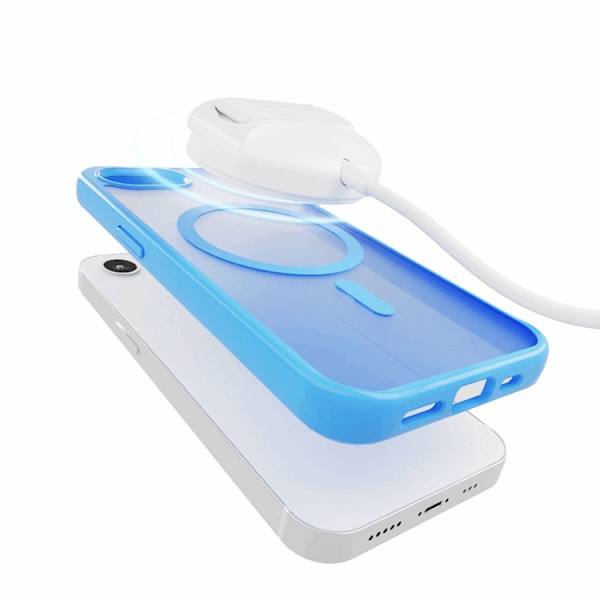 Puro Mobilskal till iPhone 16e Magsafe Gradient TPU - Blå Blå