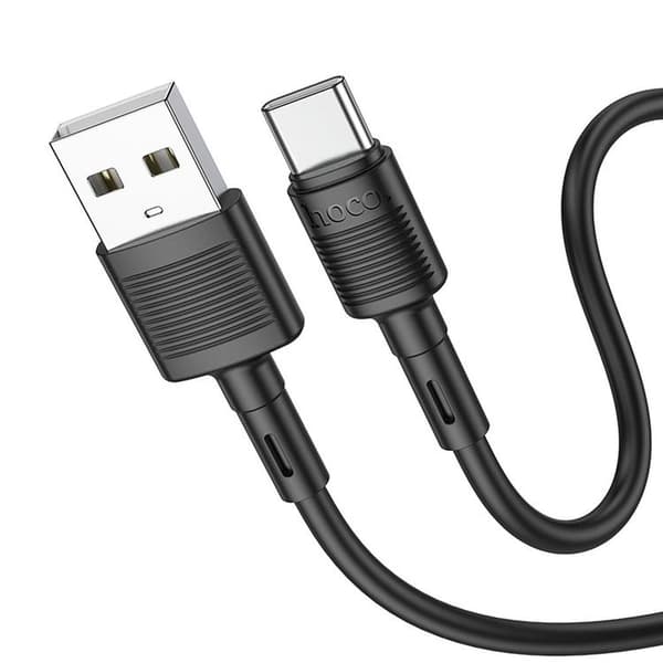 Hoco USB-A - USB-C 3A Kabel 1m X83 - Svart Svart