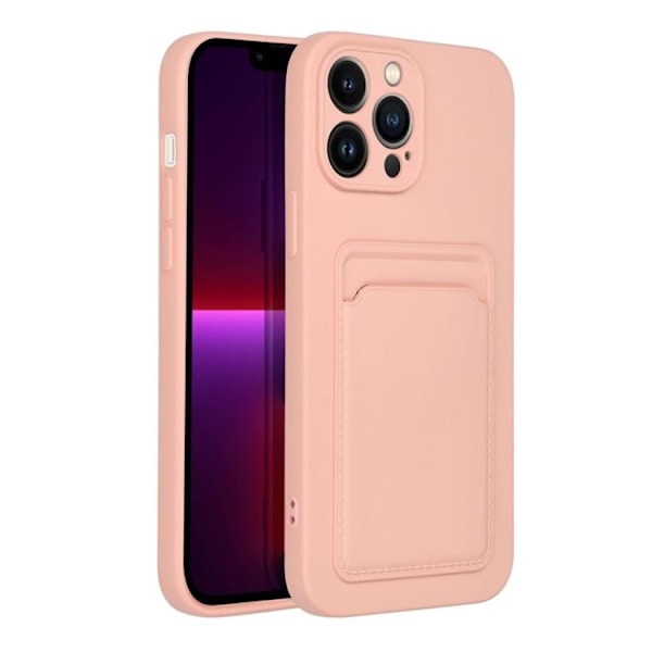 Forcell iPhone 13 Pro Max Skal Korthållare - Rosa