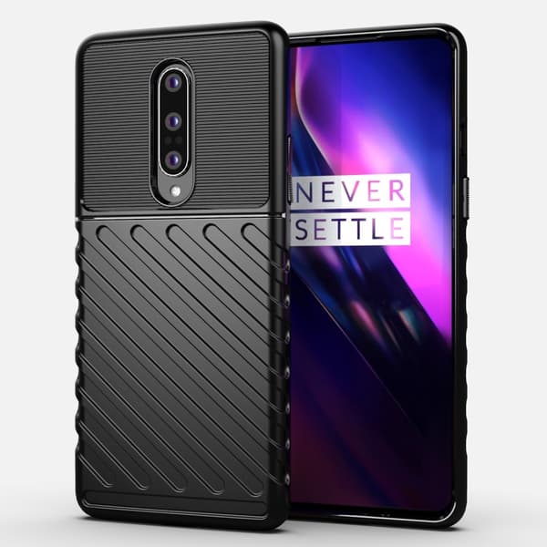Thunder Twill Texture Skal OnePlus 8 - Svart Black