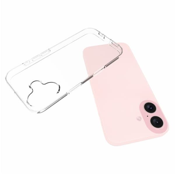 Telefontaske til iPhone 16 Plus Slim 2mm - Gennemsigtig Transparent