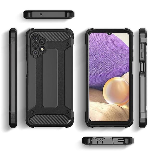 Galaxy A73 Skal Hybrid Armor Tough Rugged - Blå Blå