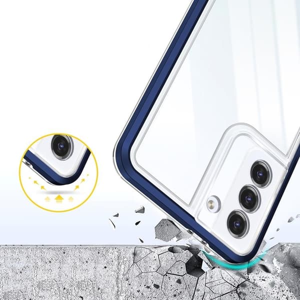 Galaxy S23 Plus Skal Clear 3in1 - Blå Blå