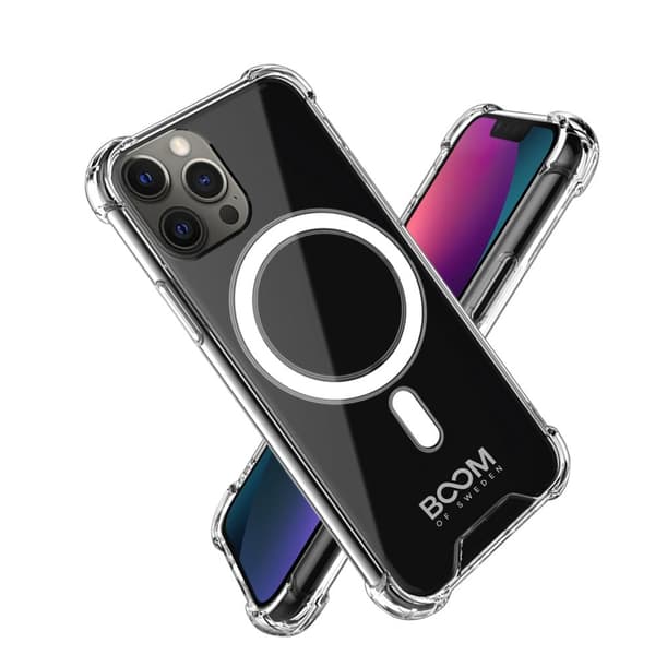 BOOM - ShockProof Magsafe Skal iPhone 13 Pro - Clear Transparent