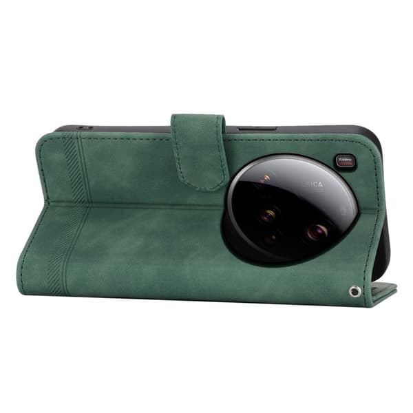 DIERFENG DF-03 för Xiaomi 15 Ultra Plånboksfodral Konstläder - Grön