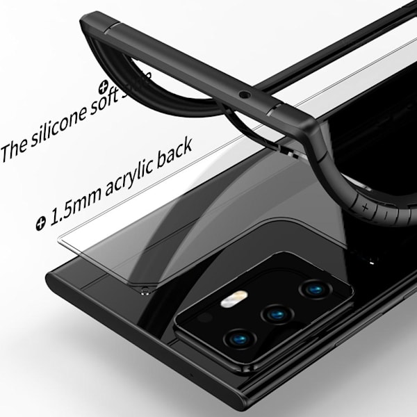 Hårdt akrylcover til Note 20 Ultra - Sort Black
