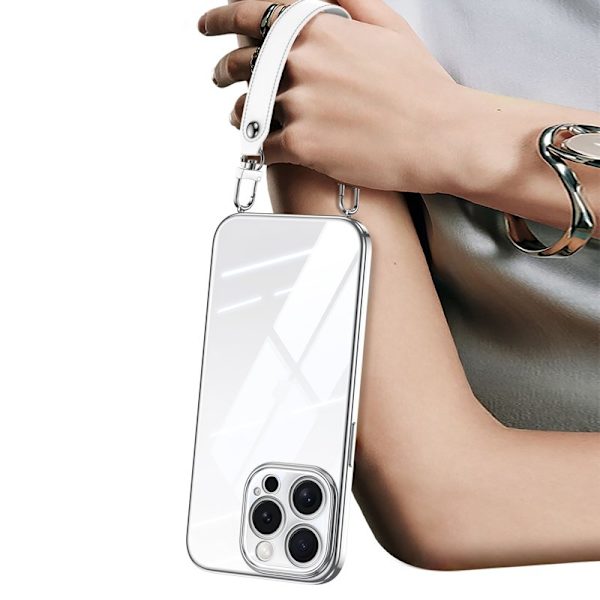 SULADA Mobilskal till iPhone 16 Pro Max Electroplating TPU Vit