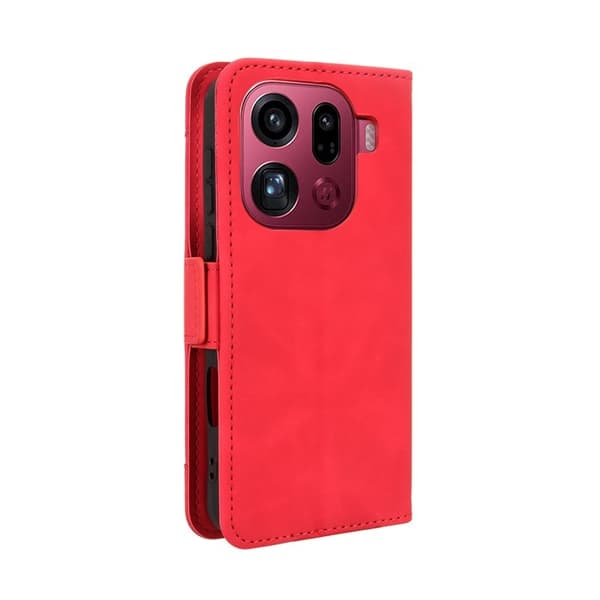 Oppo Find X9 Pro 5G Plånboksfodral Konstläder - Röd