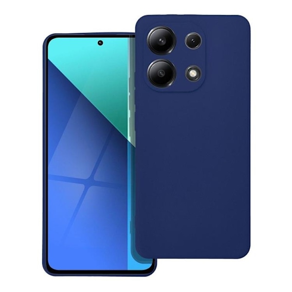 Telefontaske til Xiaomi Redmi Note 13 4G Soft - Mørkeblå Blå