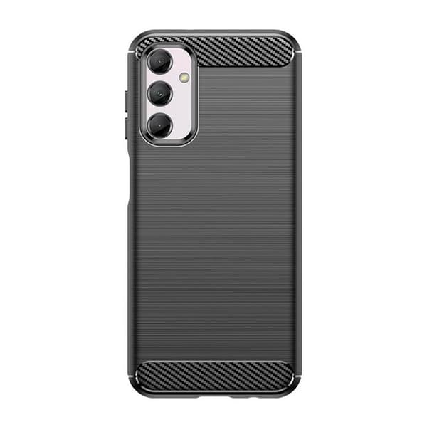 Telefontaske til Galaxy M14 Carbon Flexible - Sort Black