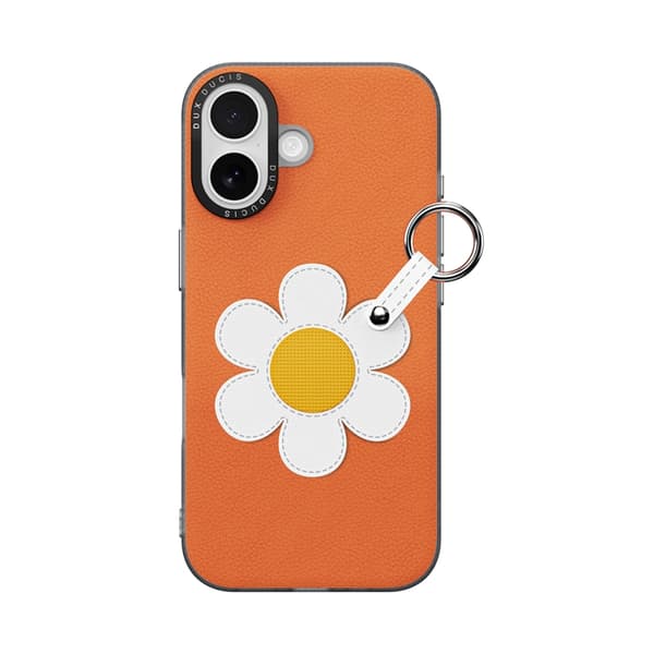 DUX DUCIS Mobilskal till iPhone 17 med Fingerring/Rem Luvy Series Orange