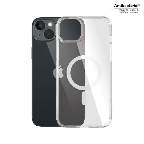 PanzerGlass telefontaske til iPhone 14/15 Plus MagSafe Militær - Gennemsigtig