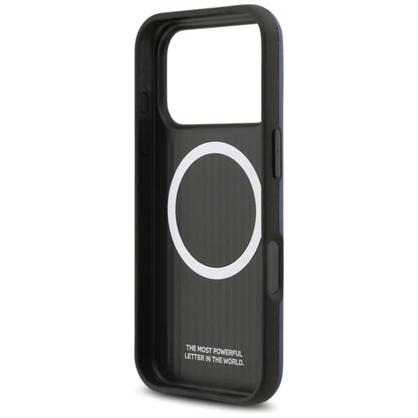 BMW telefontaske til iPhone 17 Pro Magsafe FW Metal - Navy Blå