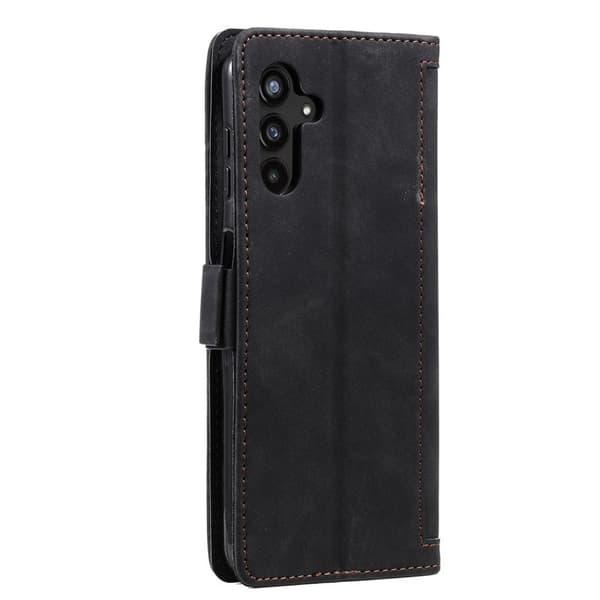 Samsung Galaxy S26+ Plånboksfodral RFID-Skydd Konstläder - Svart