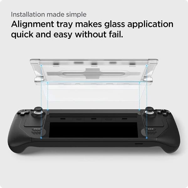 Spigen Steam Deck Härdat Glas Skärmskydd EZ FIT - Clear Transparent