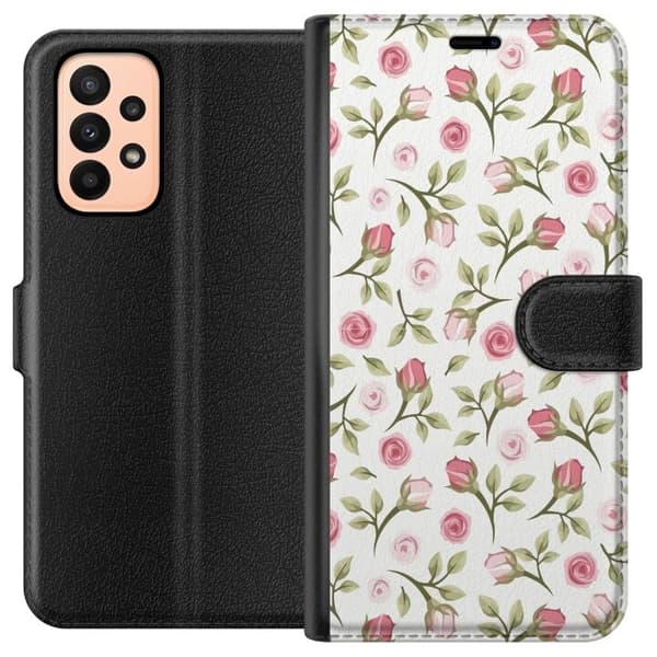 Plånboksfodral till Samsung Galaxy A23 med Blommigt