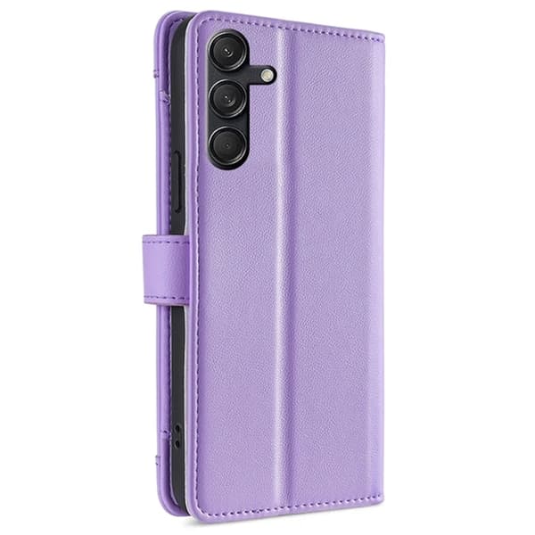 Galaxy M55 5G Konstläder Plånboksfodral med 2 Rem - Lila Lila