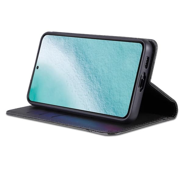 AZNS Samsung Galaxy S24+ Plånboksfodral Konstläder - Svart