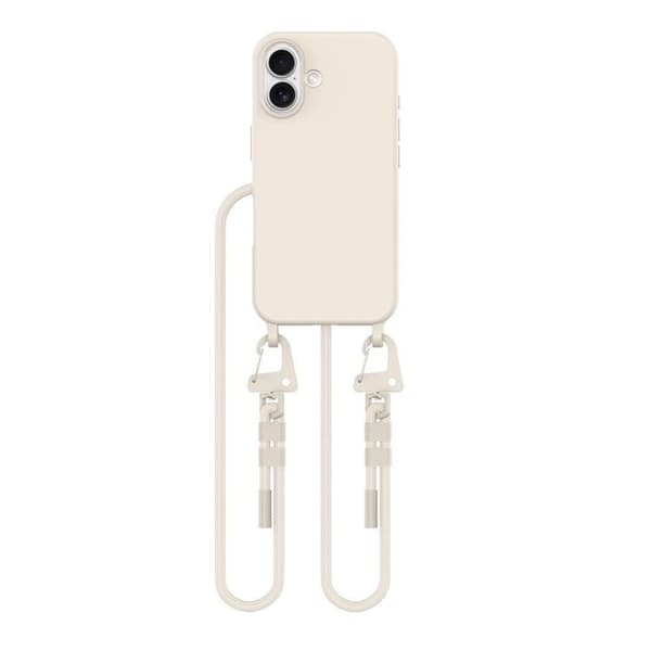 Tech-Protect iPhone 16 mobiltelefon halskædebetræk Magsafe Maghalskæde - Latte Beige