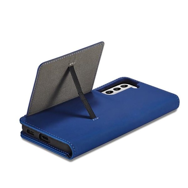 Galaxy S22 Plus Plånboksfodral Magnet Stand - Blå