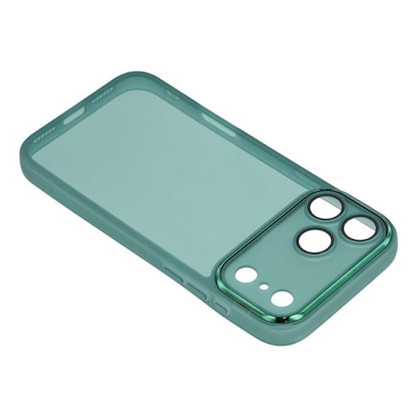 Mobilskal till iPhone 17 Pro Max Electroplated Kameraram - Grön Grön
