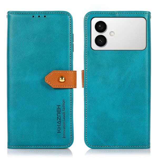 KHAZNEH Samsung Galaxy S26 Edge Plånboksfodral Konstläder Flip - Blå
