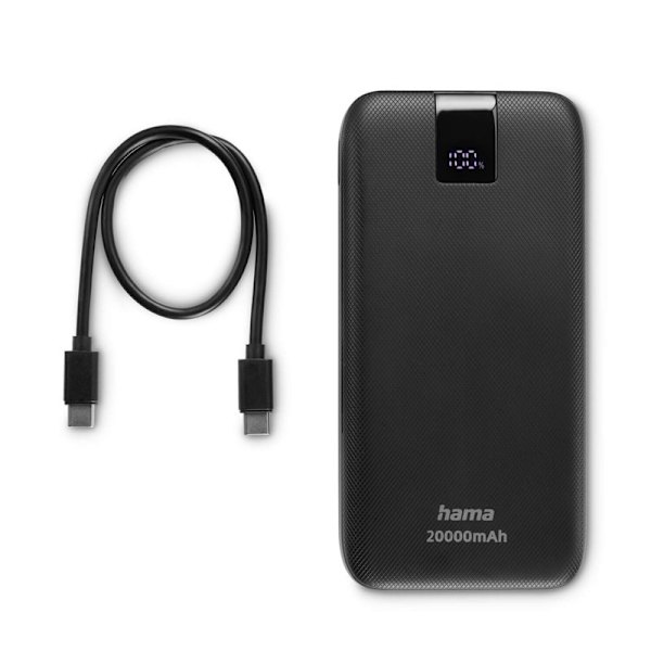 HAMA Powerbank PD 20000mAh 2xUSB-C+1xUSB-A Antracit