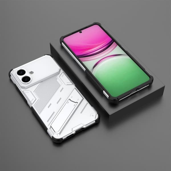 Mobilskal till Samsung Galaxy S26 Plus Plast Stötsäker Med Ställ - Vit