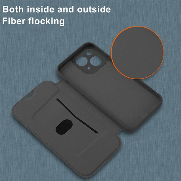 iPhone 14 Plus Plånboksfodral Liquid Silicone - Svart Svart