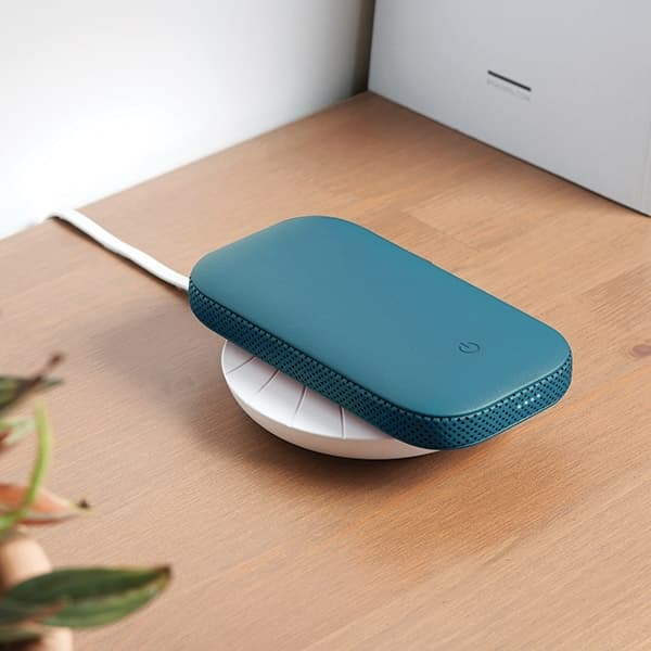Lexon Trådlös PowerBank 5000mAh med Bluetooth-Högtalare - Blå Blå