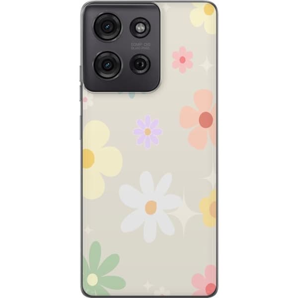 Mobilskal till Motorola Moto G75 med fejdande blommor