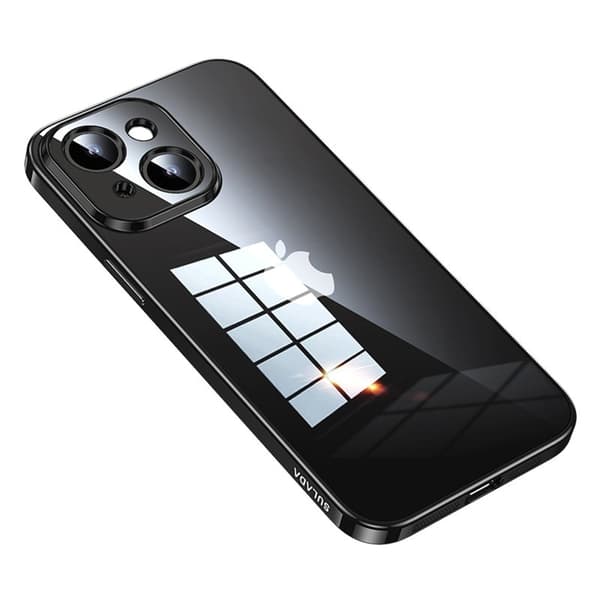 SULADA Mobilskal till iPhone 15 Drop Resistant TPU Klart Svart