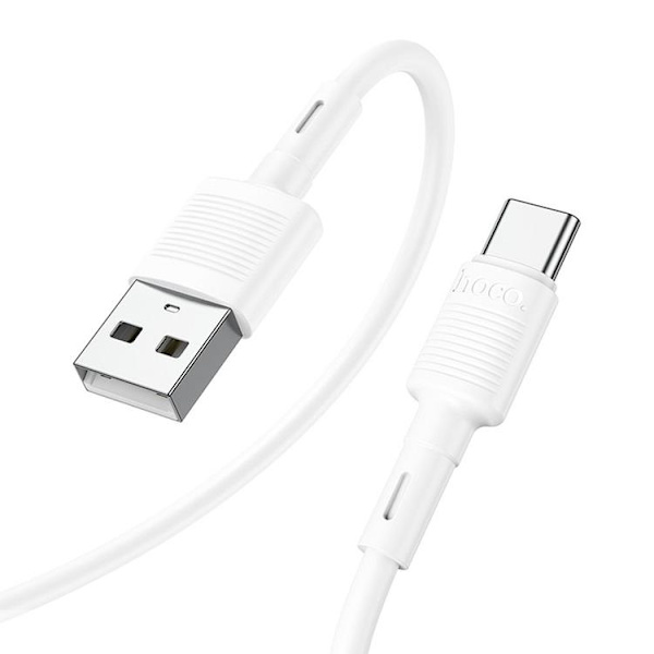 Hoco USB-A - USB-C 63A Kabel 1m X83 - Vit Vit