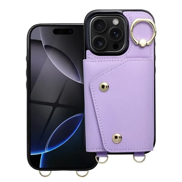 iPhone 16 Wonder-korttipidikekuori - violetti Lila