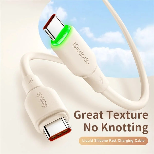 MCDODO USB-C - USB-C 65W Kabel 1.2M CA-477 Alpha - Beige Beige