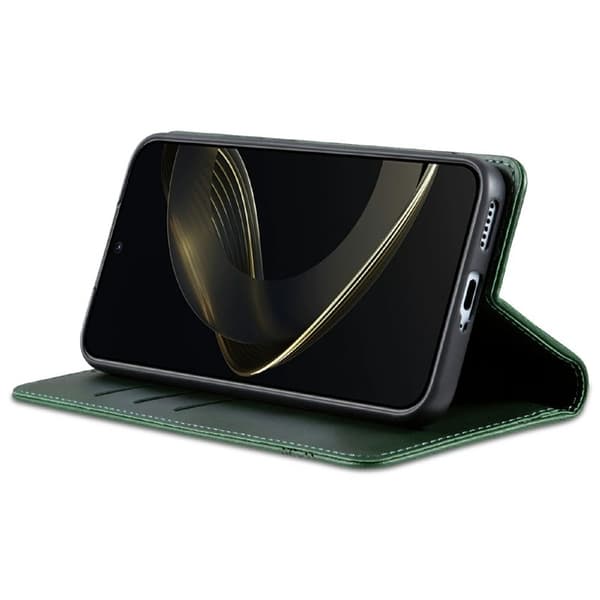 AZNS Samsung Galaxy A56 5G Plånboksfodral Konstläder - Grön